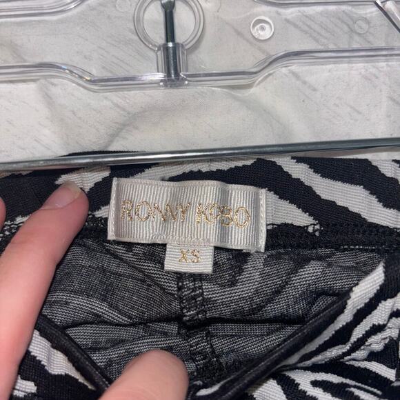 Ronny Kobo x REVOLVE “Alessandra” Zebra Split-Hem Pants – Size XS - Picture 11 of 13